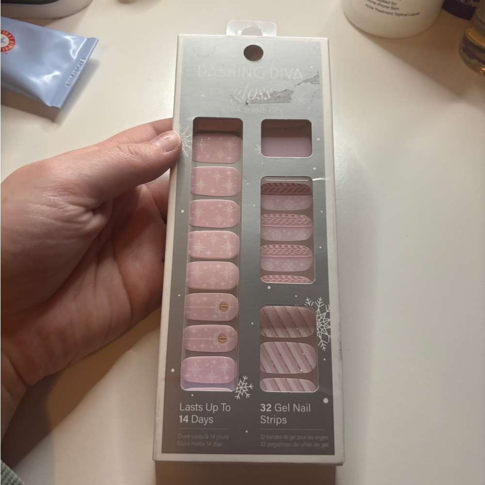 Dashing Diva Gloss Gel Nail Strips - Pink